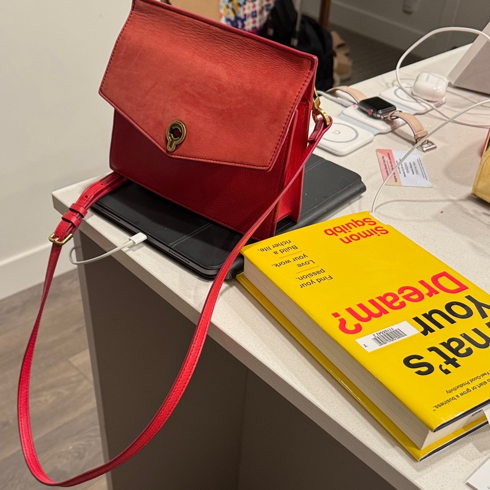 Fossil Red Crossbody Bag